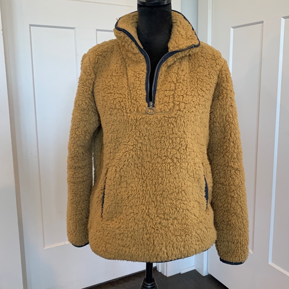 Thread & Supply 1/4 zip Sherpa pullover